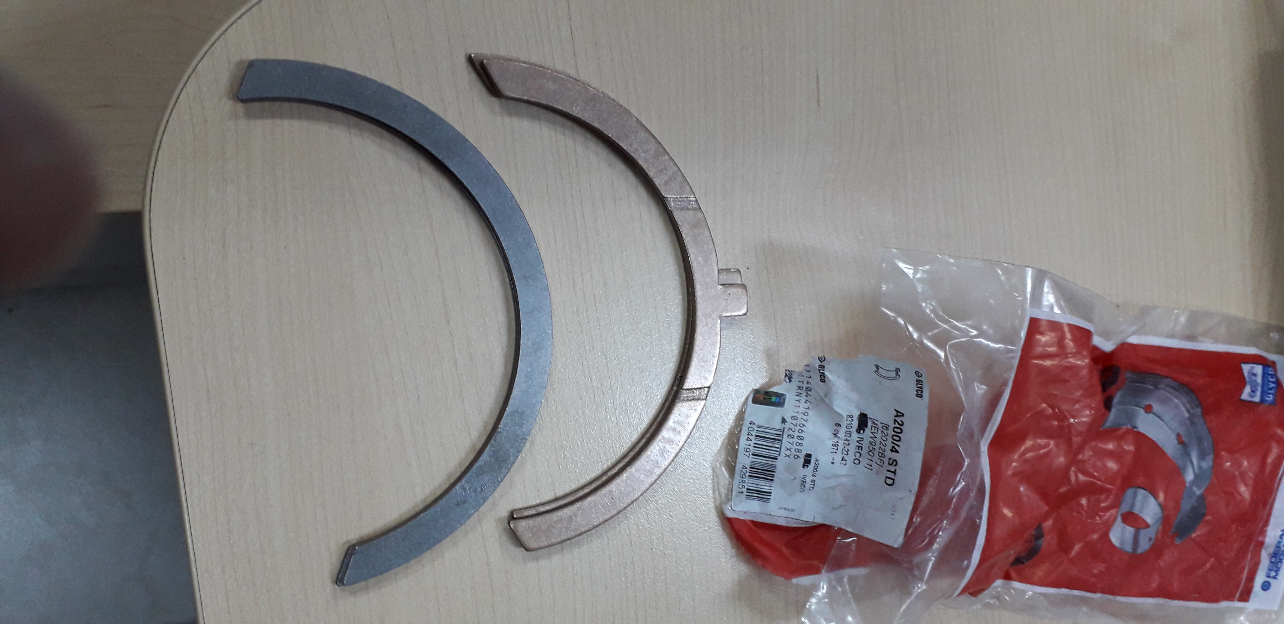 A200/4 STD GLYCO - 1901153, 1901203 IVECO THRUST WASHER (CRANKSHAFT) - Görsel 3